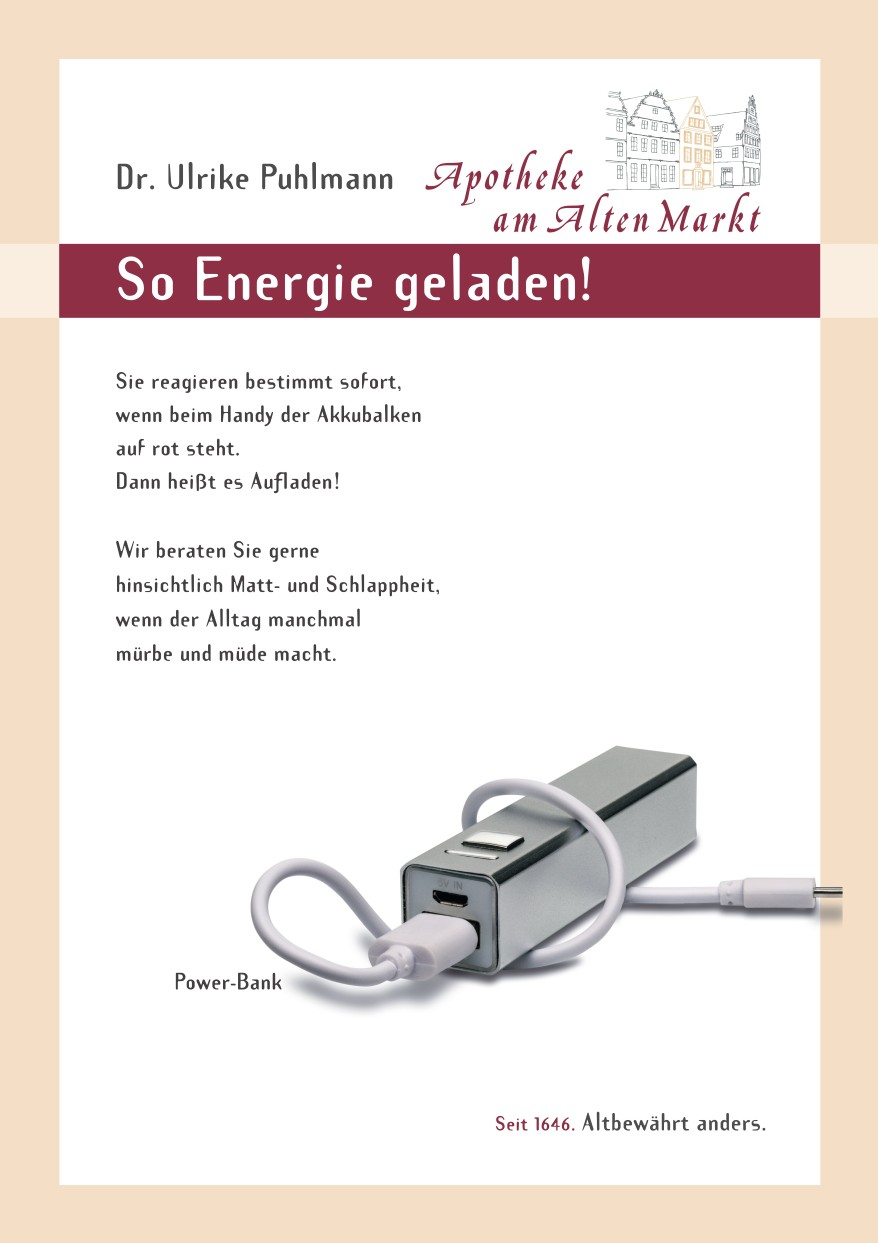 Apotheke am Alten Markt - Bielefeld - So Energie geladen!